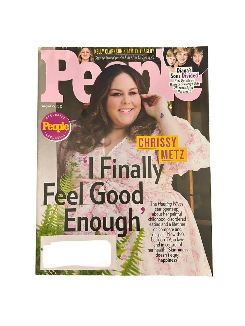People Magazine August 25 2025 Chrisy Metz Princess Diana Sons Divided